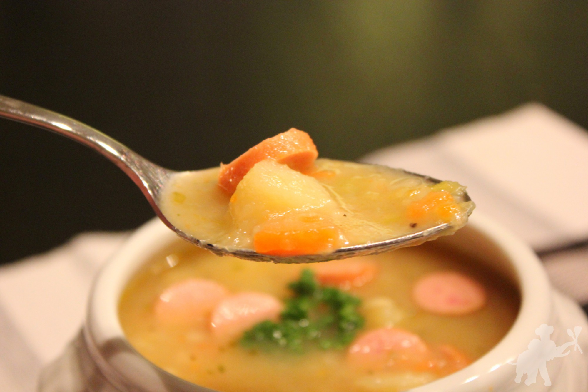 Potato soup with Frankfurters 4