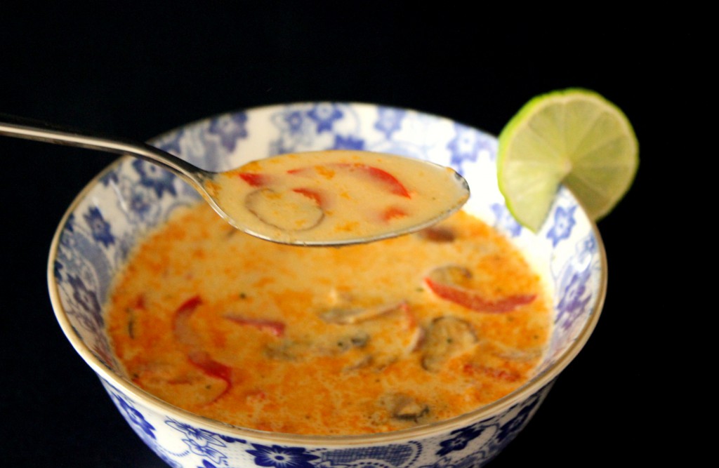 Thai red curry soup - Gourmet Elephant